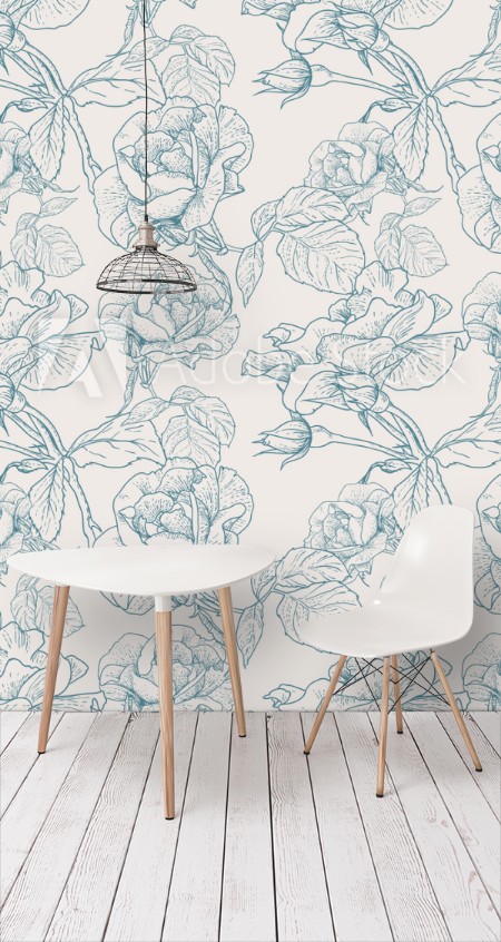 Picture of Seamless background with roses